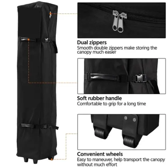 Yaheetech 10x17ft Pop-up Gazebo Canopy with Double Awnings image {8}