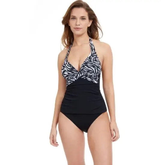 Profile by Gottex Black Swan Halter Tankini image {3}