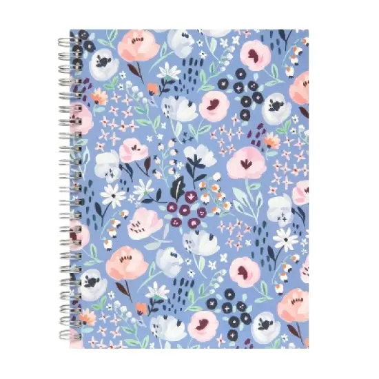 greenroom 80pg Ruled Notebook 5.875"x8" Floral (Designs May Vary): Spiral Soft Cover Journal, Multicolor, 6x8 Inches image {5}