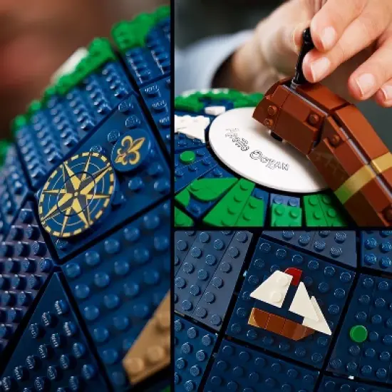 LEGO Ideas The Globe 21332 Building Set; Build-and-Display Model image {2}