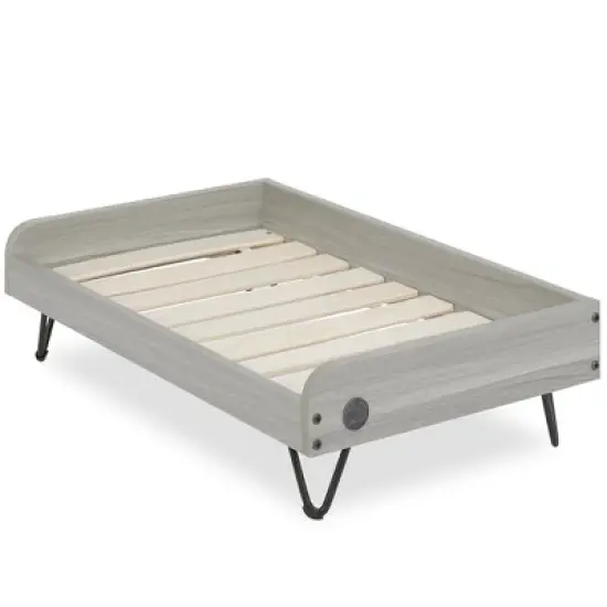 TailZzz Asher Wooden Pet Bed with Mattress  Elevated Pet Bed Greenguard Gold Certified Wooden Pet Bed image {1}