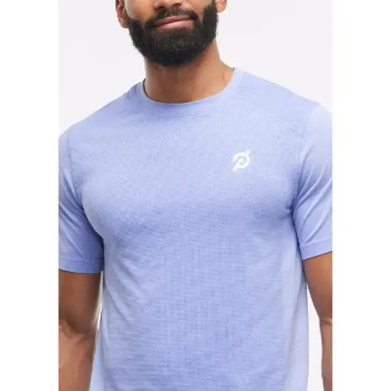 Peloton Men's Seamless Short Sleeve, Ice Blue image {3}