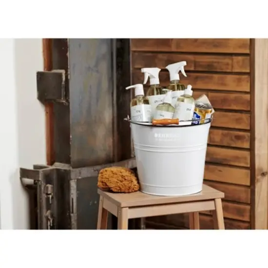 Behrens 2.75gal Cleaning Pail with Wood Handle White image {3}