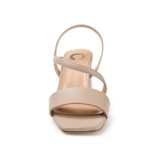 Journee Collection Womens Lirryc Open Toe Mid Block Heel Pumps image {5}