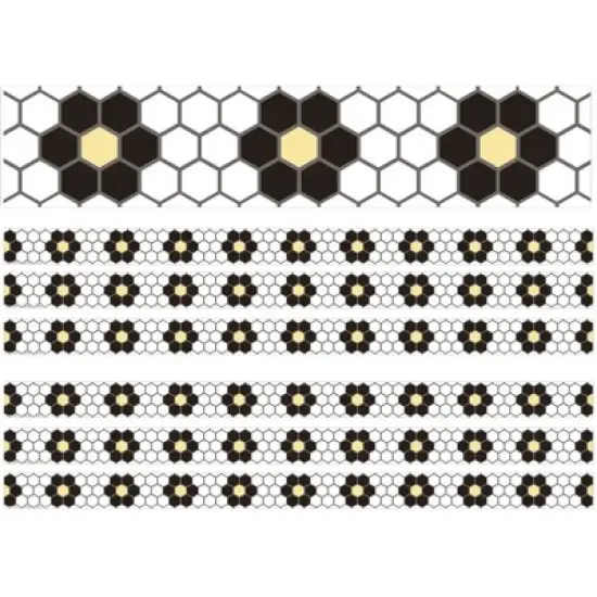 Eureka&reg; The Hive Floral Mosaic Deco Trim&reg;, 37 Feet Per Pack, 6 Packs image {3}