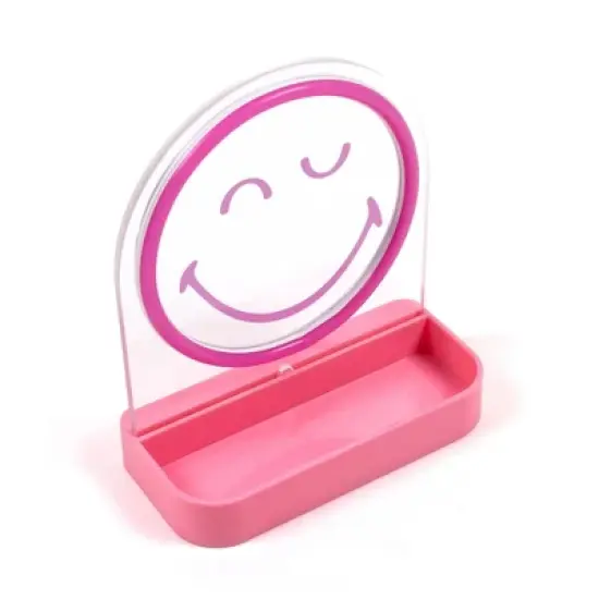 Yoobi SmileyWorld LED Desk Tray Smiley Pink image {3}