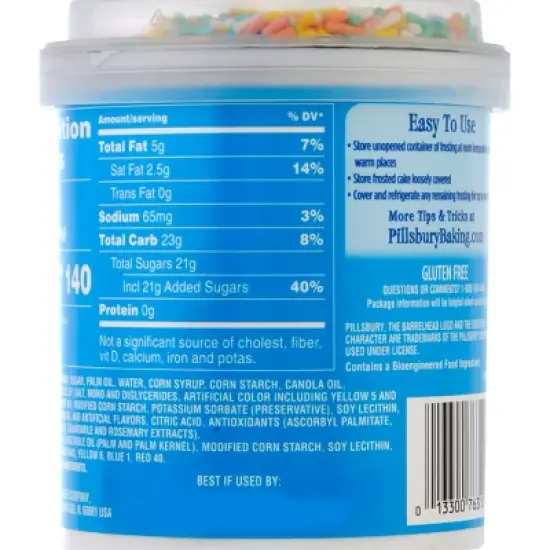 Pillsbury Funfetti Vanilla Flavored Frosting - 15.6oz image {2}