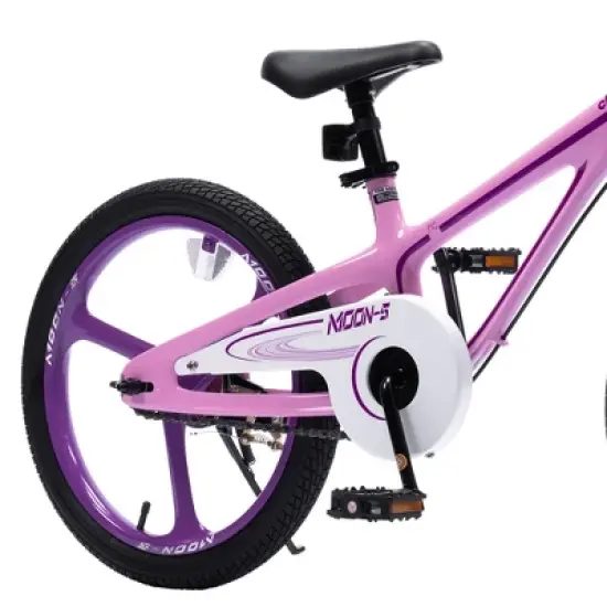 RoyalBaby Moon-5 Lightweight Magnesium Frame Kids Bike with Dual Hand Brakes, Training Wheels, Bell & Tool Kit for Boys and Girls image {3}