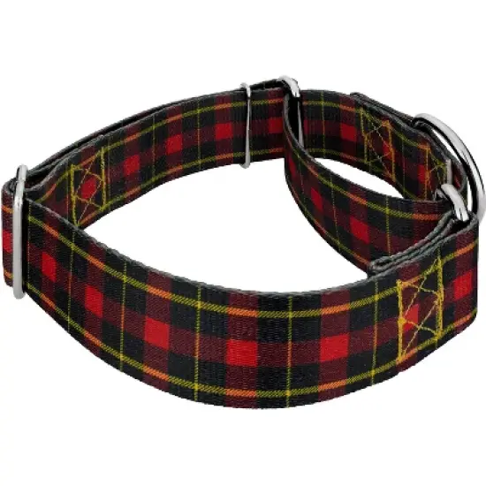Country Brook Petz&reg; 1 1/2 Inch Buffalo Plaid Martingale Dog Collar image {2}