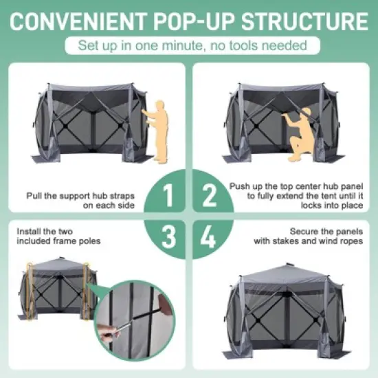 Karl Home | 10 Ft. X 10 Ft. Outdoor Pop-Up Camping Tent image {2}