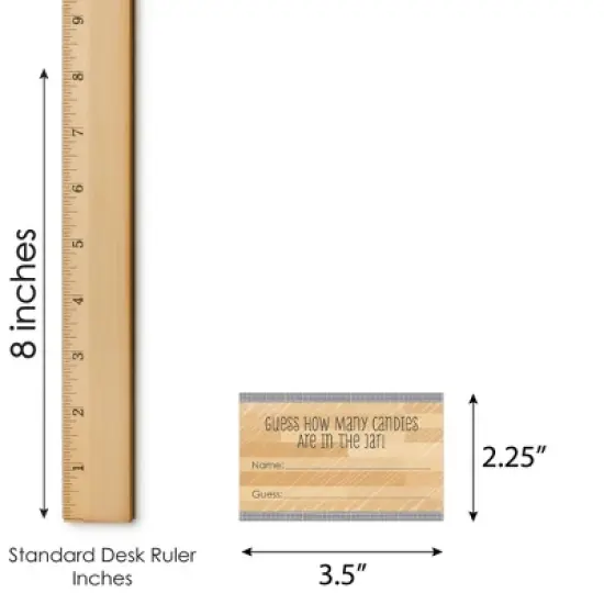 Big Dot of Happiness Nothin&rsquo; But Net - Basketball - How Many Candies Baby Shower or Birthday Party Game - 1 Stand and 40 Cards - Candy Guessing Game image {6}