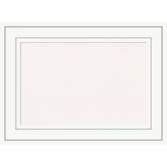 Amanti Art Craftsman Wood Framed Corkboard, White Cork image {8}