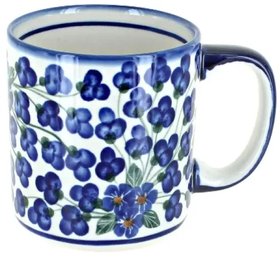 Blue Rose Polish Pottery WR Unikat Mug image {10}