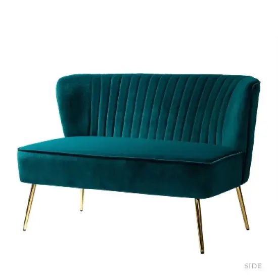 Velvet Nicolas Loveseat Sofa | Karat Home image {14}