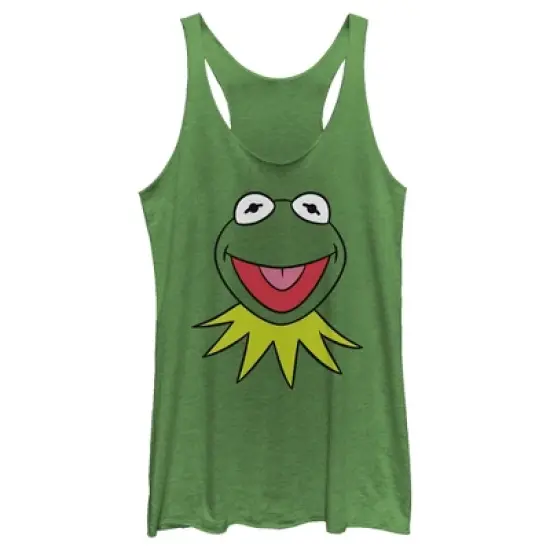 Women's The Muppets Kermit Costume Tee Racerback Tank Top image {3}