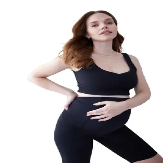 Ingrid & Isabel Maternity Ribbed Bra Top Brami image {5}