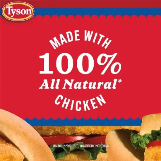 Tyson All Natural Chicken Breast Patties - Frozen - 23oz image {3}