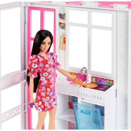 Barbie Dollhouse Playset - 2 Levels & 4 Play Areas image {2}
