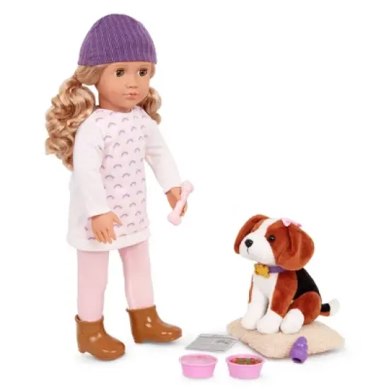 Our Generation Ember & Elsie 18" Doll & Pet Set image {2}
