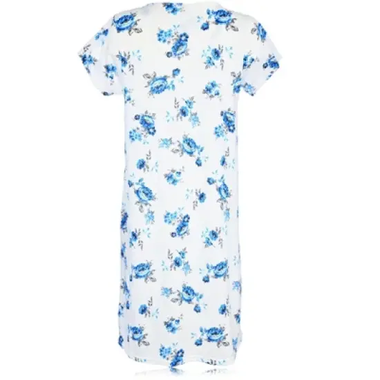 JEFFRICO Womens Nightgowns Short Sleeve Sleepwear Soft Pajama Dress Nightshirts image {13}