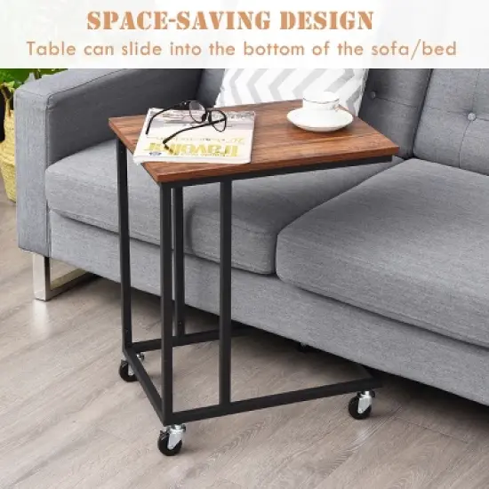 Laptop Holder Sofa Side End MobileTable Multiple Stand Desk Notebook Beside Wood image {7}