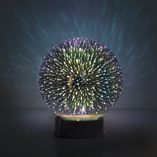 Celestial Garden 6 inch Merkury Glass Orb Light with Base image {2}