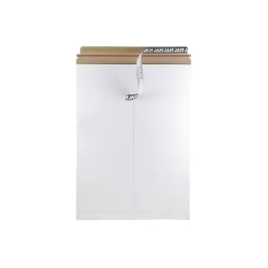 JAM Paper Stay-Flat Photo Mailer 13" x 18" White Sold Individually 6PSW image {1}