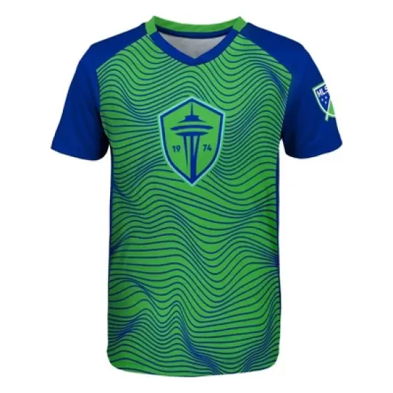 MLS Seattle Sounders Boys' Sublimated Poly Jersey image {1}