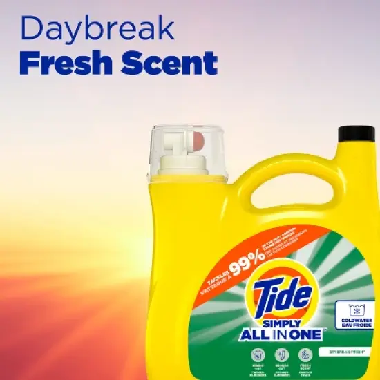Tide Simply Daybreak Fresh Liquid Laundry Detergent - 117 fl oz image {1}