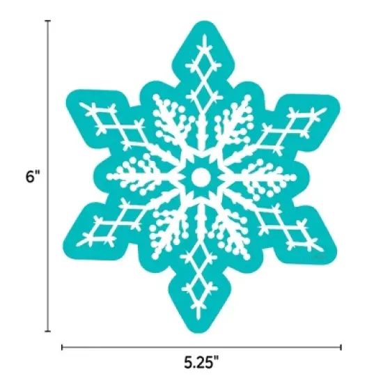 Creative Teaching Press&reg; Snowflakes 6" Designer Cut-Outs, 36 Per Pack, 2 Packs image {3}