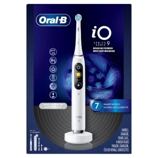 Oral-B iO Series 9 Electric Toothbrush with 4 Brush Heads image {10}