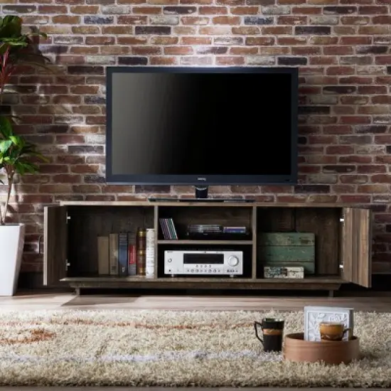 Fraire Contemporary TV Stand for TVs up to 60" Reclaimed Oak - HOMES: Inside + Out image {5}