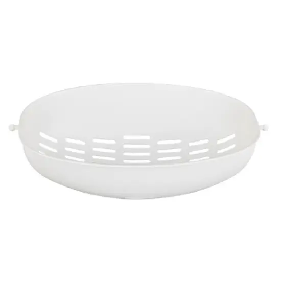 VECELO 2 In 1 Colander Strainer with Bowl Set, Fruit Vegetable Washing Colanders & Food Strainers, Double Layer Colander for Kitchen, Gray image {11}