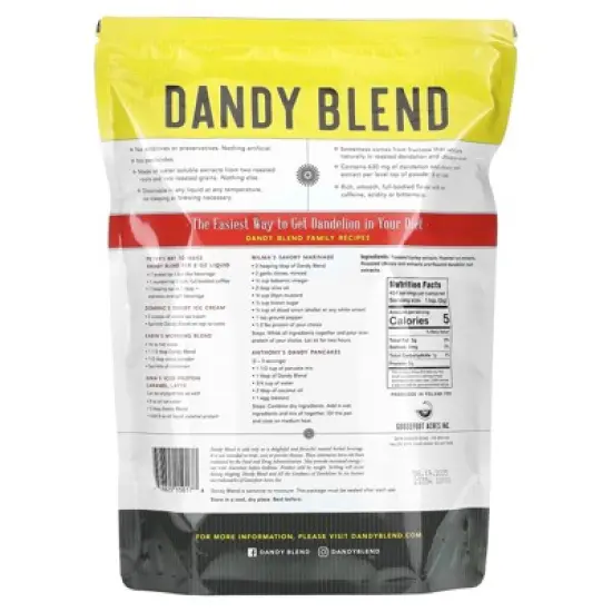 Instant Herbal Beverage with Dandelion, Dandy Blend, Caffeine Free, 2 lbs (908 g) image {1}