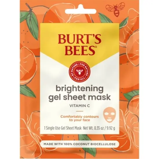 Burt's Bees Brightening Biocellulose Gel Mask - 1ct image {4}