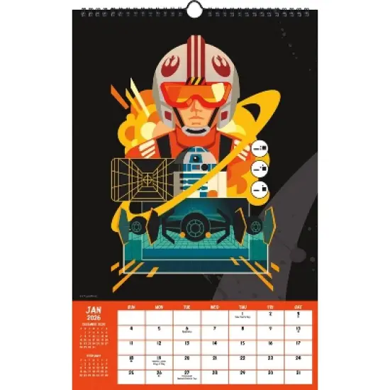 Star Wars 2026 11"x17.2" Oversized Calendar image {1}