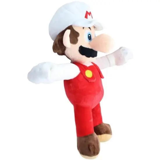 Chucks Toys Super Mario 16 Inch Character Plush | Fire Mario image {1}