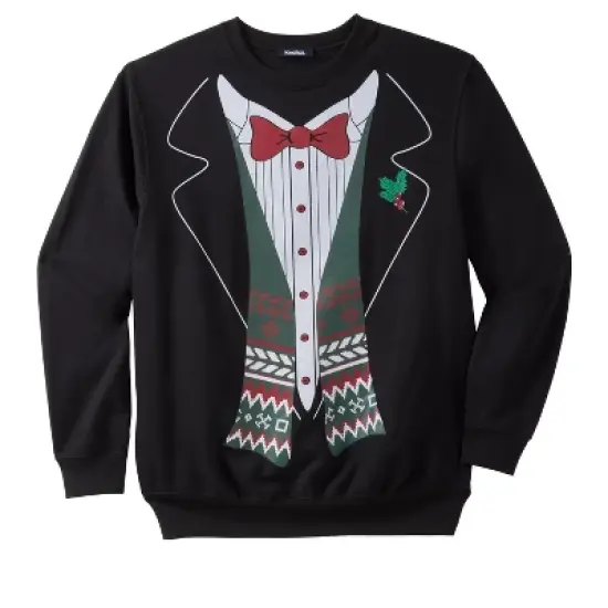 KingSize Men's Big & Tall Graphic Fleece Sweatshirt image {5}