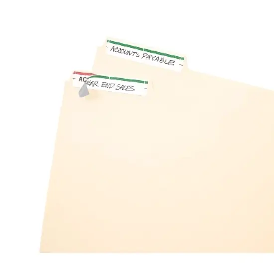 Avery Laser/Inkjet File Folder Labels 2/3" x 3 7/16" Green 165829 image {2}