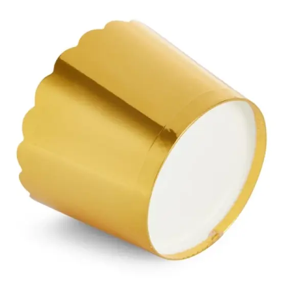 Sparkle and Bash 60 Pack Gold Baking Cups with Scalloped Edges for Cupcakes, Muffins, Wedding Table Decor, Birthday Treats, 1.96 x 1.8 In image {8}