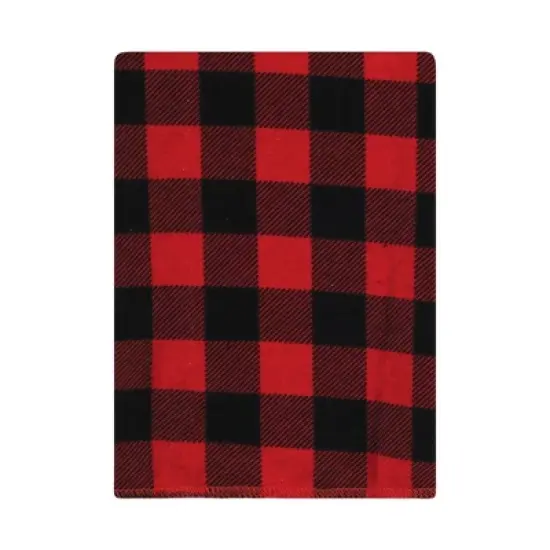 Hudson Baby Infant Boy Cotton Flannel Burp Cloths Bundle, Buffalo Plaid Bear, One Size image {6}