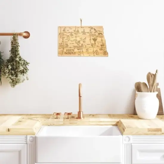 Totally Bamboo Destination North Dakota Serving and Cutting Board image {2}