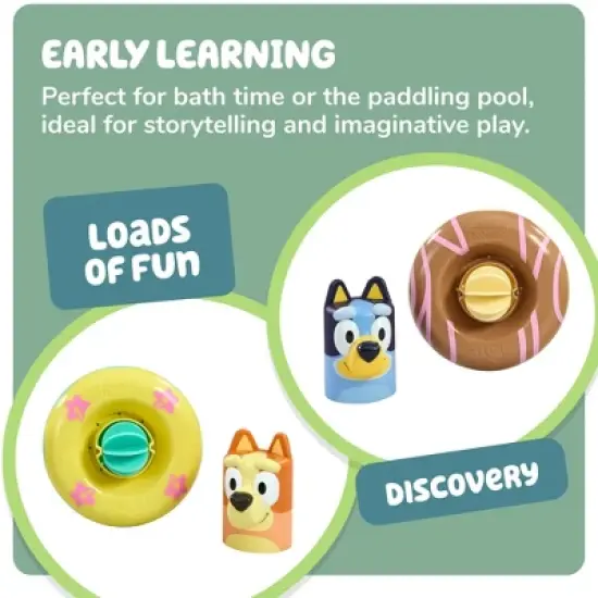 Bluey Tomy Toomies Bath Toy Floats - 2pk image {4}