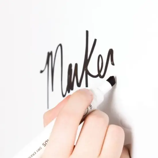 U Brands 36" Melamine Dry Erase Board Silver Aluminum Frame image {3}