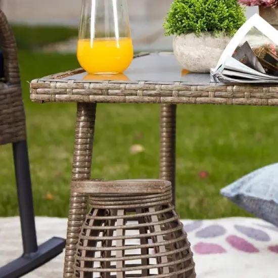 3pc Patio Bistro Set Blue - Patio Festival image {5}