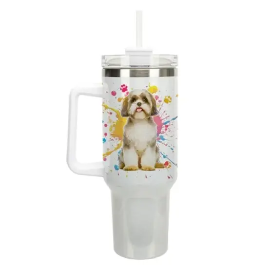 100 North Little Cup Of Giddy Up Cowboy Bucking Bronco Wrap-Around 40 Oz. Stainless Steel Water Bottle Coffee Mug, Spill & Leak Resistant, Travel image {5}