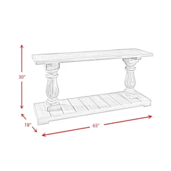 Baxter Rectangular Sofa Table Smoke Gray - Picket House Furnishings image {4}