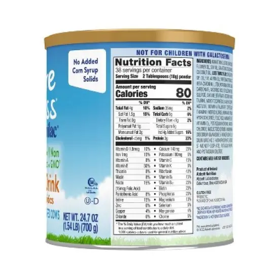 Similac Pure Bliss Non-GMO Powder Toddler Formula - 24.7oz image {7}