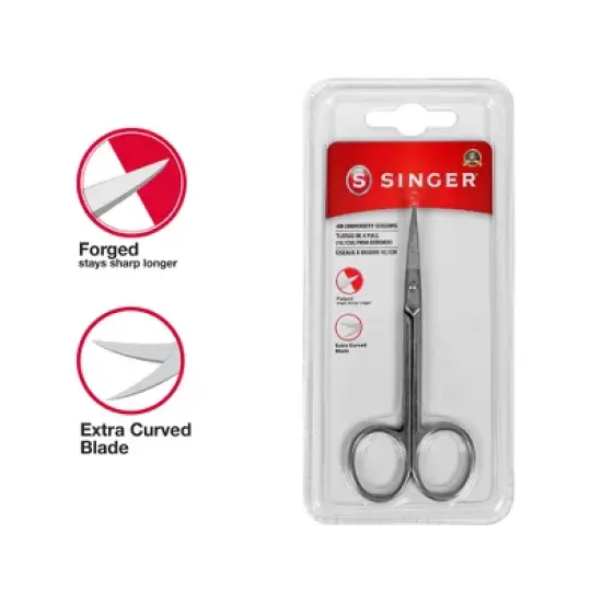 Singer 4" Embroidery Scissors and Tweezer Bundle image {6}