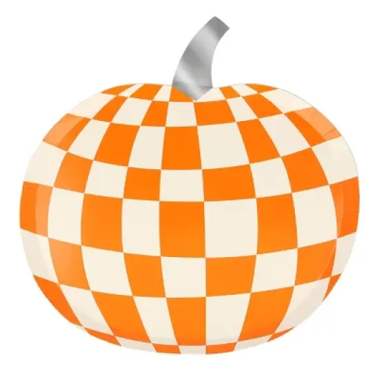 Meri Meri Mod Pattern Pumpkin Plates (Pack of 8) image {5}